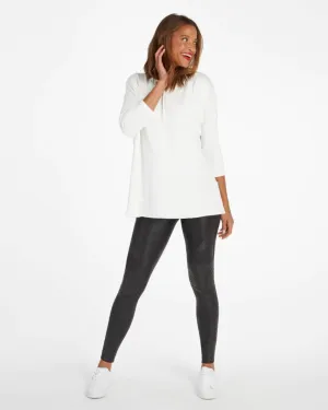 Spanx, White Dolman Sleeve Sweatshirt