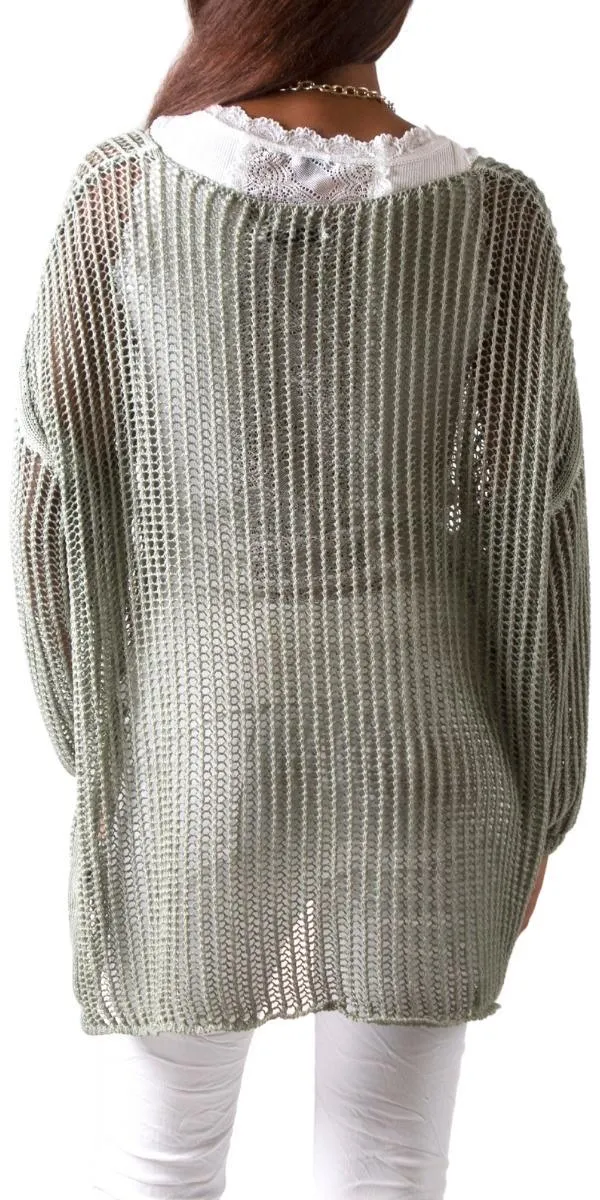 Taranto Knit Mesh Sweater