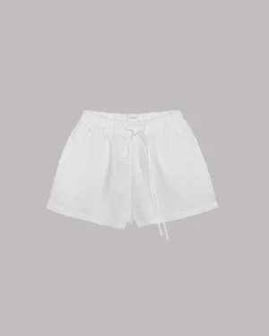 The White Linen Shorts