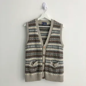 Vintage Winter Cozy Wool Vest