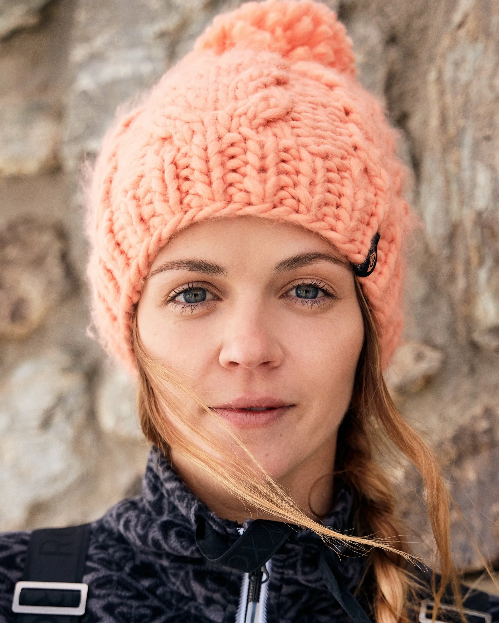 Winter Chunky Beanie - Peach Pink